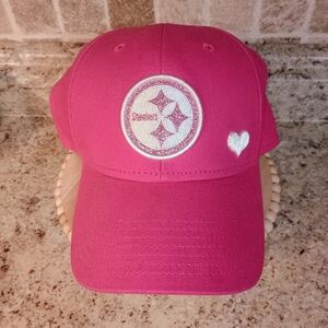 NFL Steelers 47 Pink Velcro Strap Hat